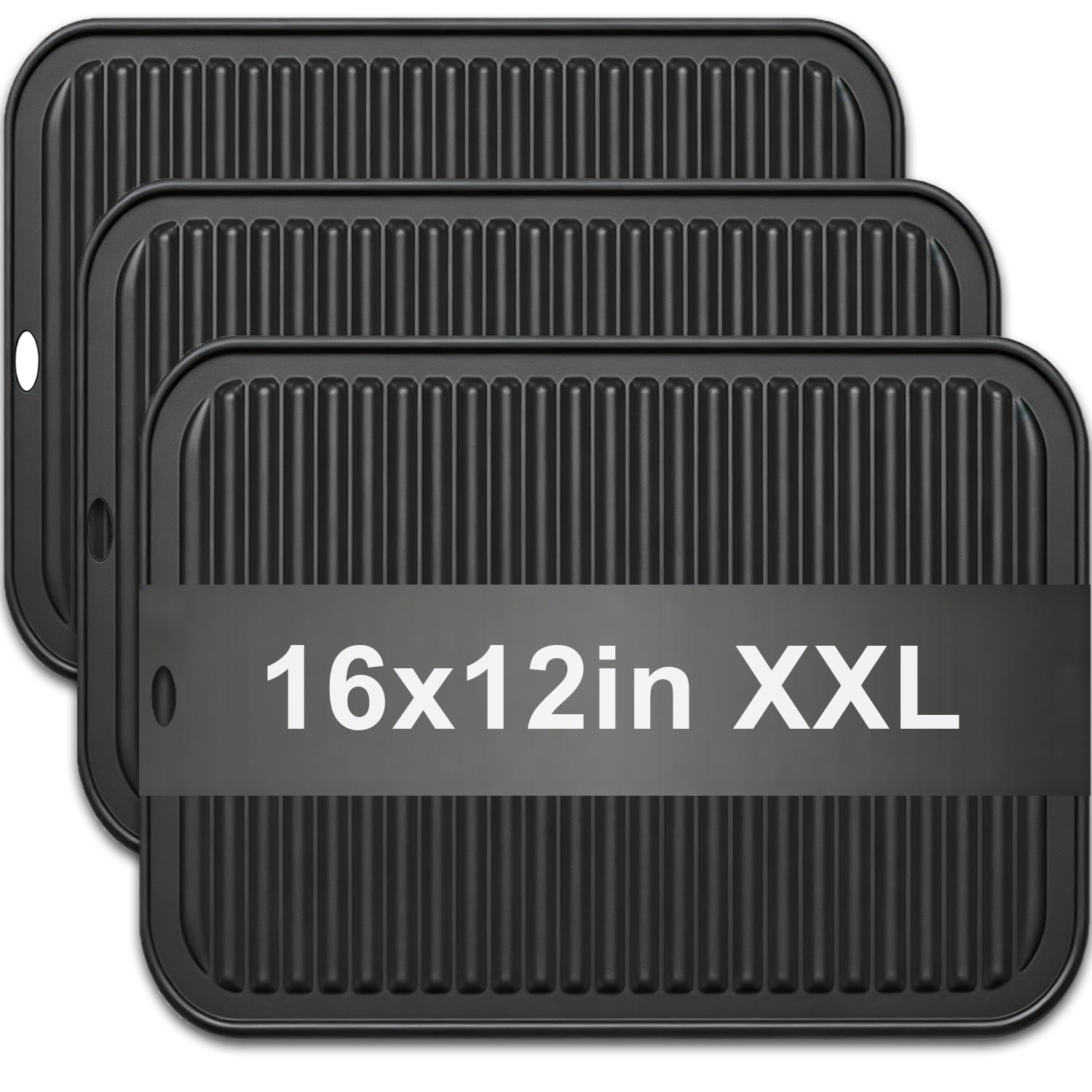 Salvamanteles grandes de silicona para ollas y sartenes calientes, 16 x 12 pulgadas, almohadillas calientes resistentes al calor para encimeras, platos calientes, soportes para ollas para