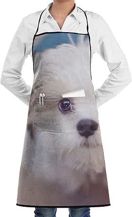 Grembiule Da Cucina Carino A Forma Di Gatto - In Lino Per Uomo E Donna - Foto 3