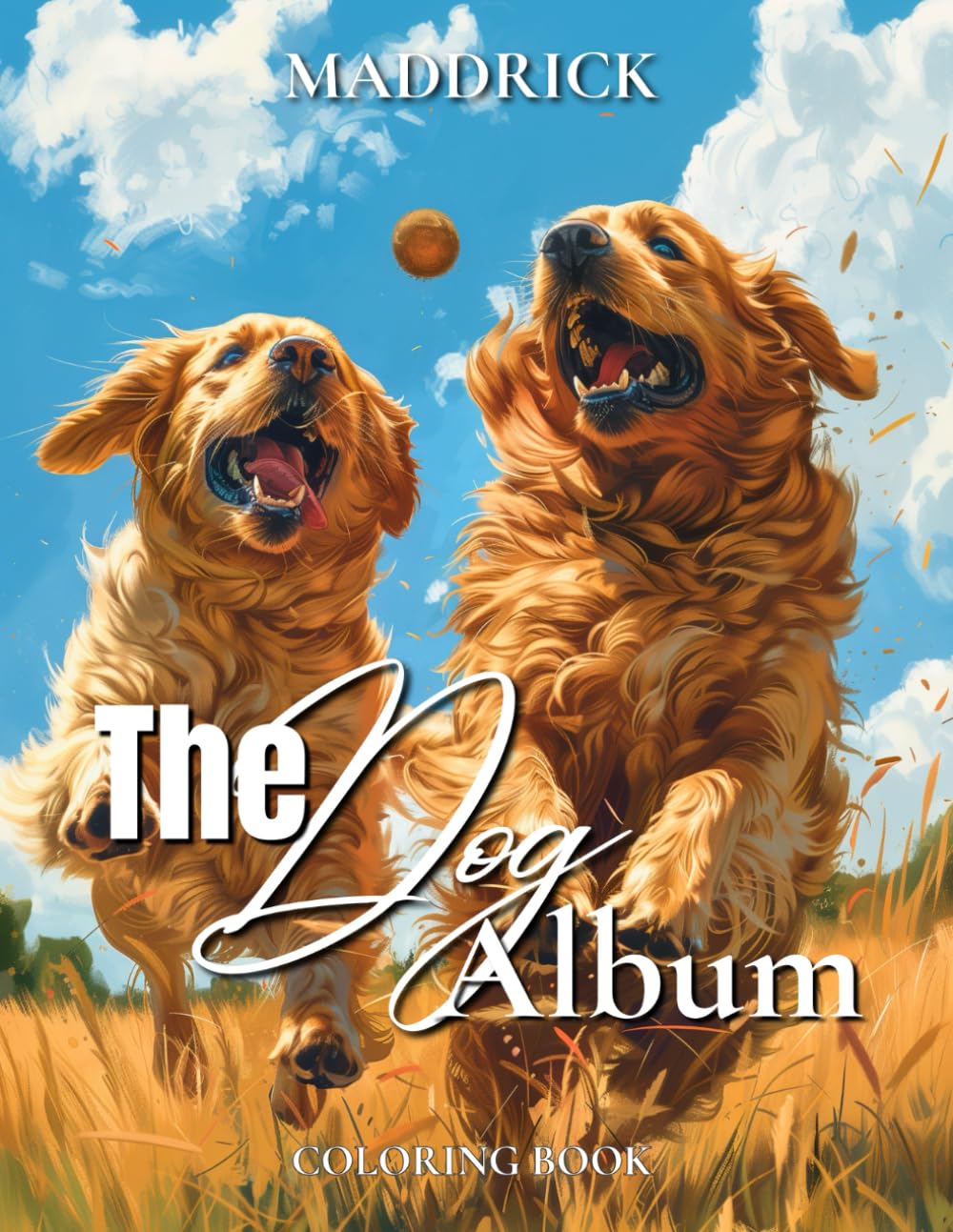 The Dog Album: Coloring book for these gorgeous dogs' lovers. Light grayscale and lovely realistic images of dogs and puppies. (Tranquil Worlds: A ... Animal Coloring Book Collection for Adults)