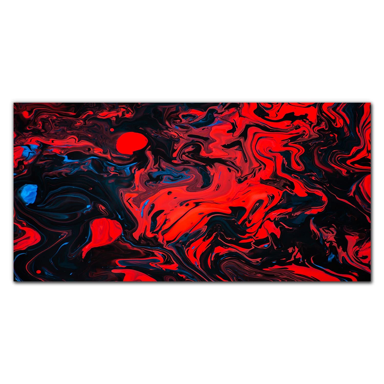 Crédence de cuisine en verre trempé 120x60cm rouge pour une décoration murale moderne