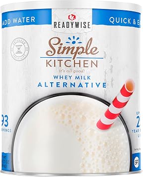 READYWISE - Simple Kitchen, Whey, Milk Alternative, 93 Servings, Drink Mix, Protein Powder, Healthy, Powdered Drink Mix, Healthy Drinks