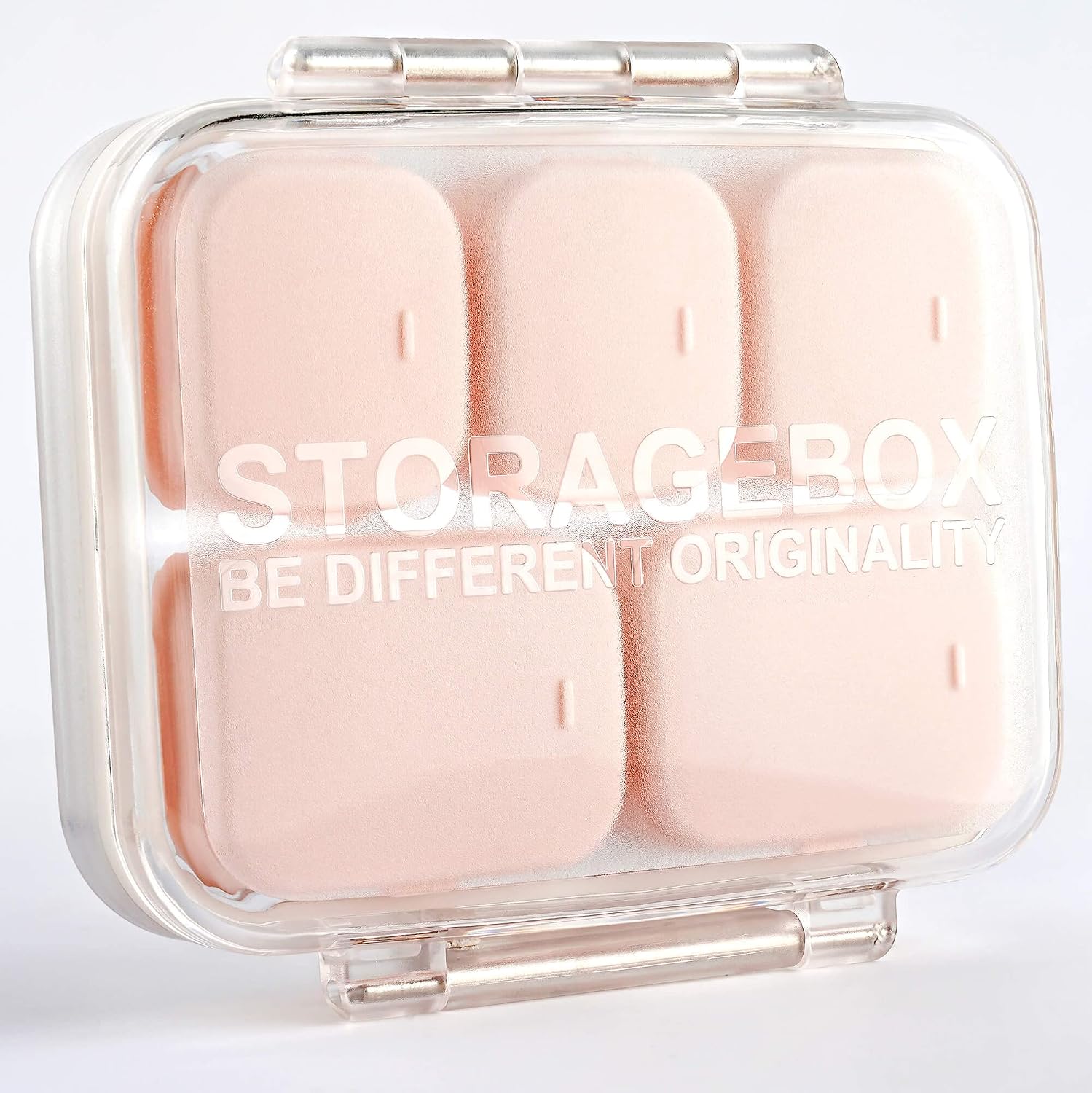Travel Pill Organizer Multi-Compartment Free Combination,UNI-AOSA 10 Compartments Travel Pill Holder for Purse,Moisture Proof and Water Proof Medicine Organizer,BPA Free Pill Box for Vitamin (Pink)