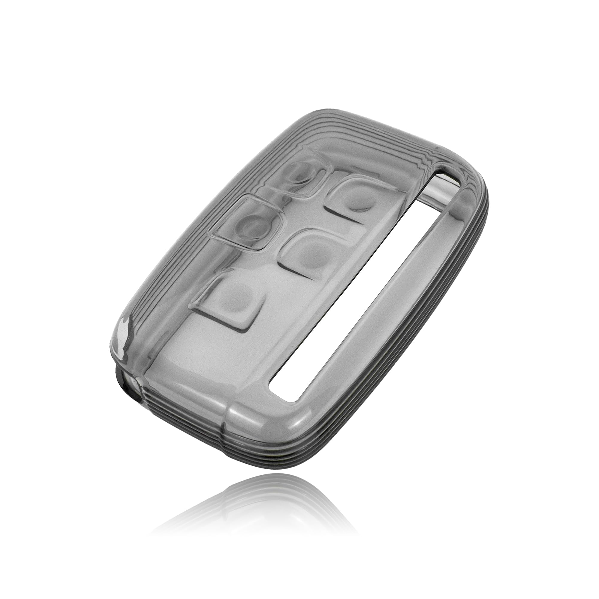 JVCV® Soft TPU Transparent Cover Compatible with Range Rover Evoque Velar Sport Discovery Freelander & Jaguar XF, XJ, XE, F-PACE (Type 1, Transparent Black)-image-17