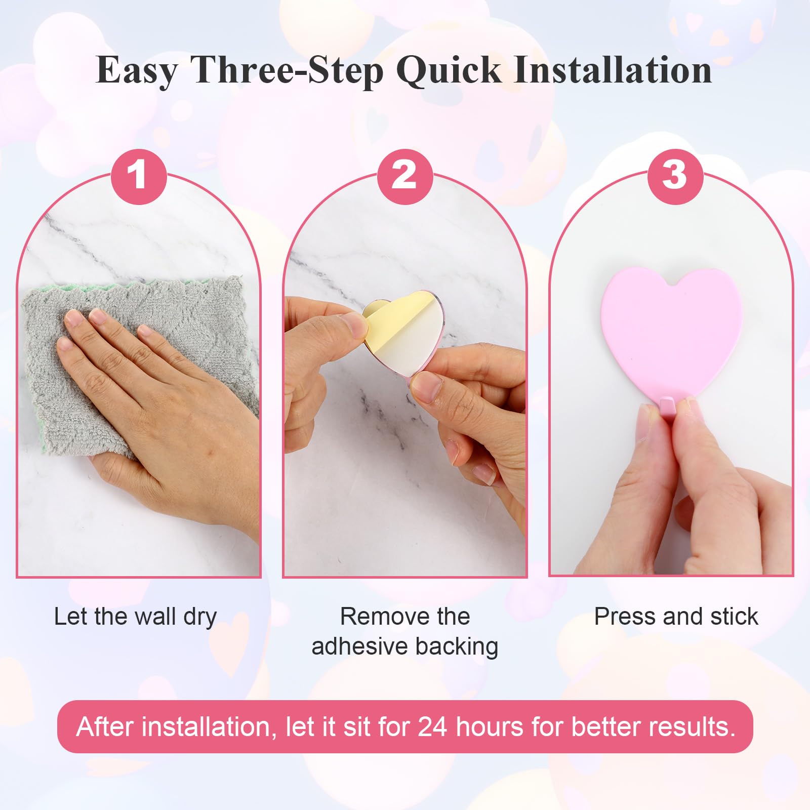 Accroche Clés Mural Lot De 20 Crochets Rideau Autocollants AONAT - Mini Crochets Pour Serviettes, Clés, Voile | Adhésifs Et Sans Perçage Accroche Voile Adhésif