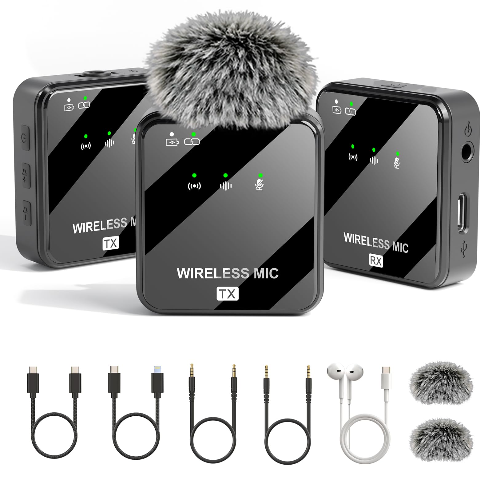 Amazon.com: MeloJungle K63 Wireless Lavalier Microphone | For USB