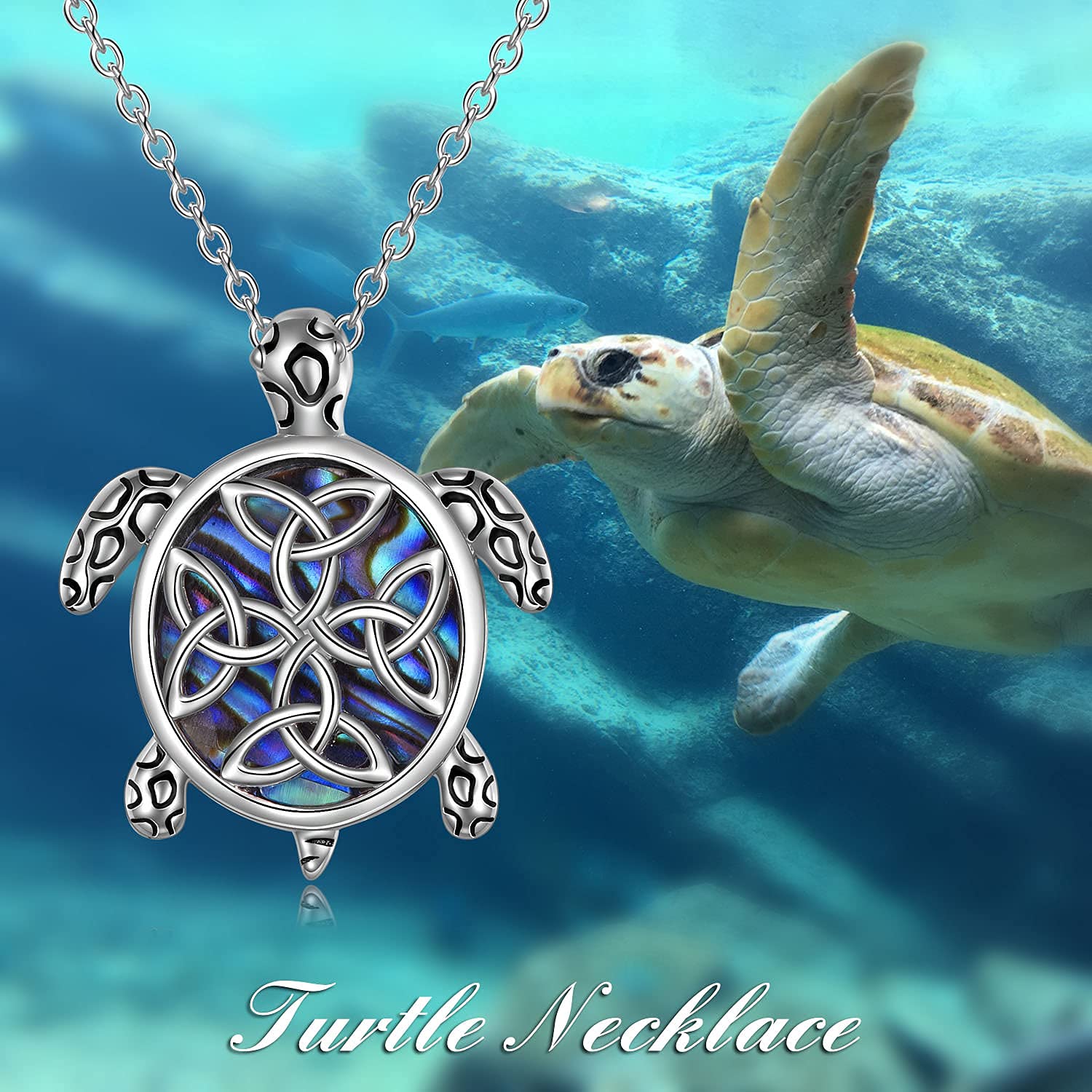 YFN Collana Oceano in Argento Sterling Animale di Mare Ciondolo Estate Gioielli Regali per Donna Uomo