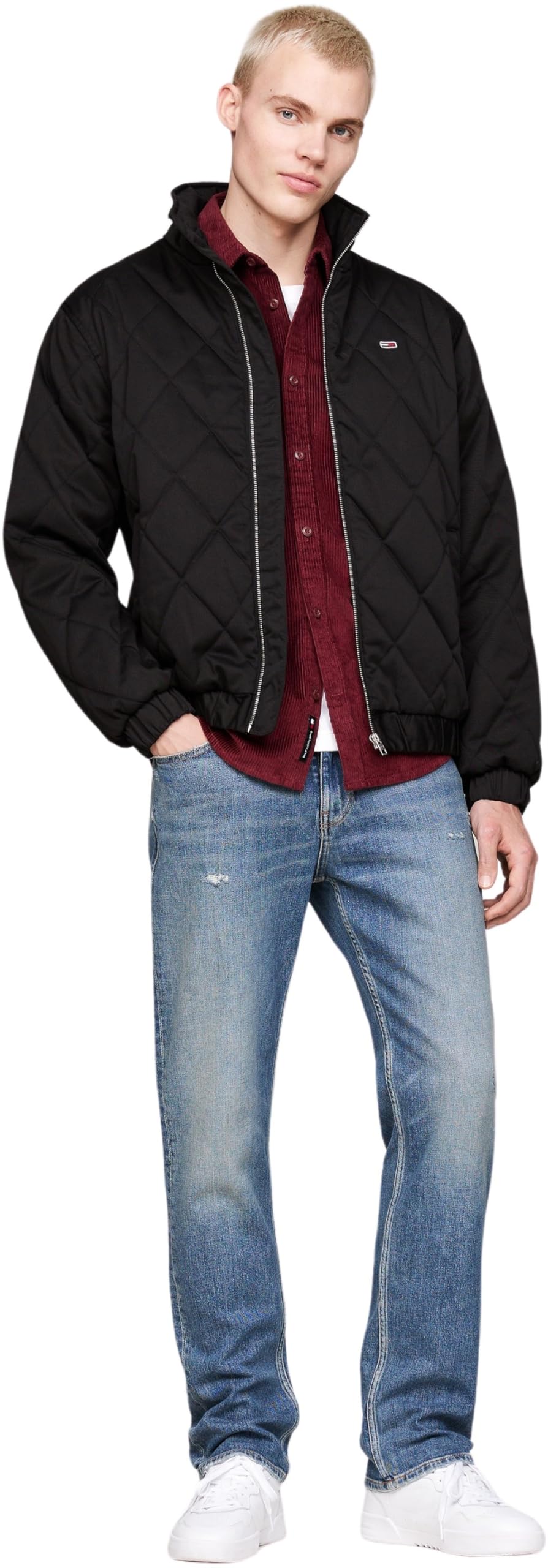 Tommy Jeans Cazadora Acolchada Hombre Essential Quilted Jacket con Cremallera