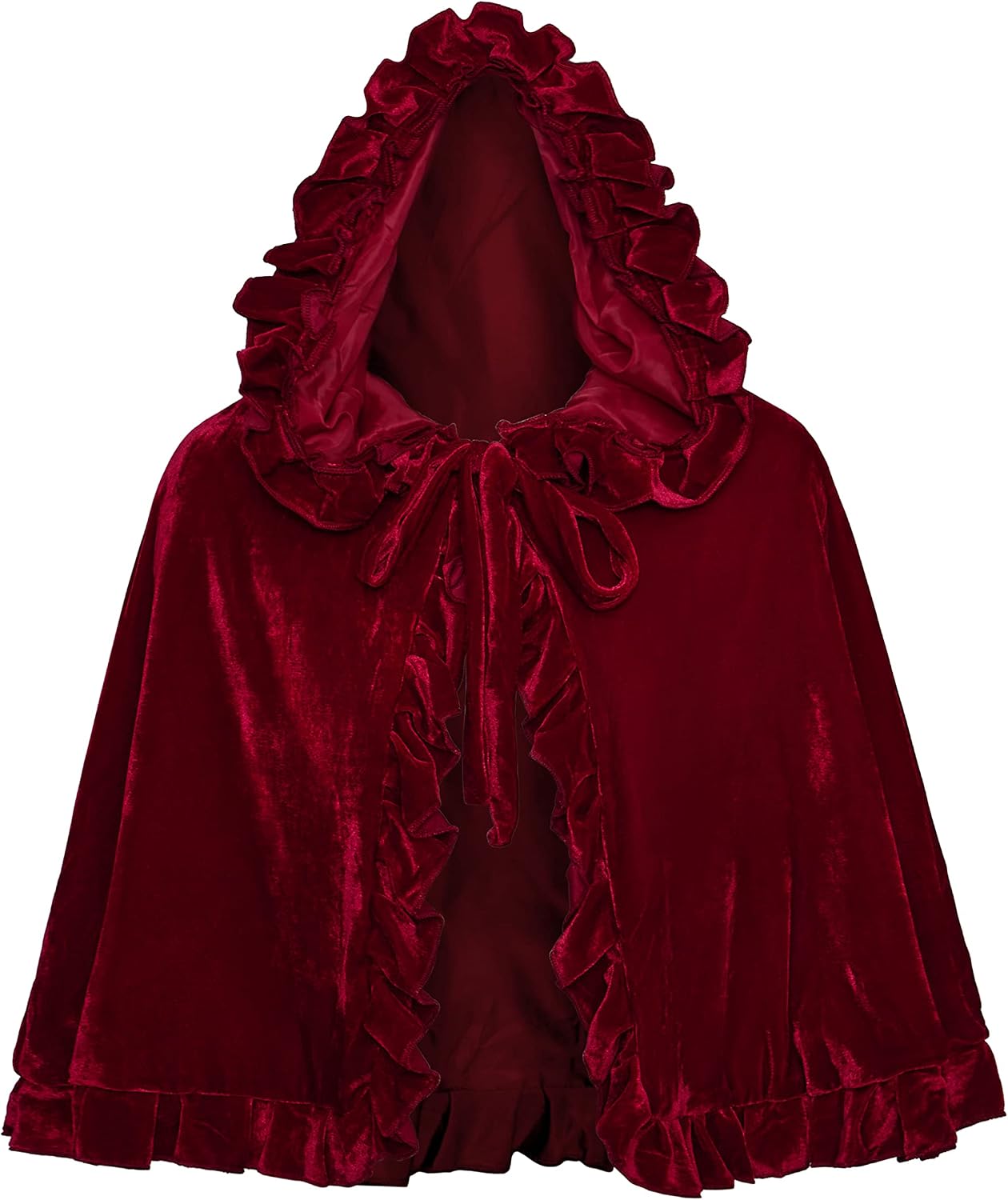 Velvet Cape Short Lace Shawl Lolita Cloak for Women