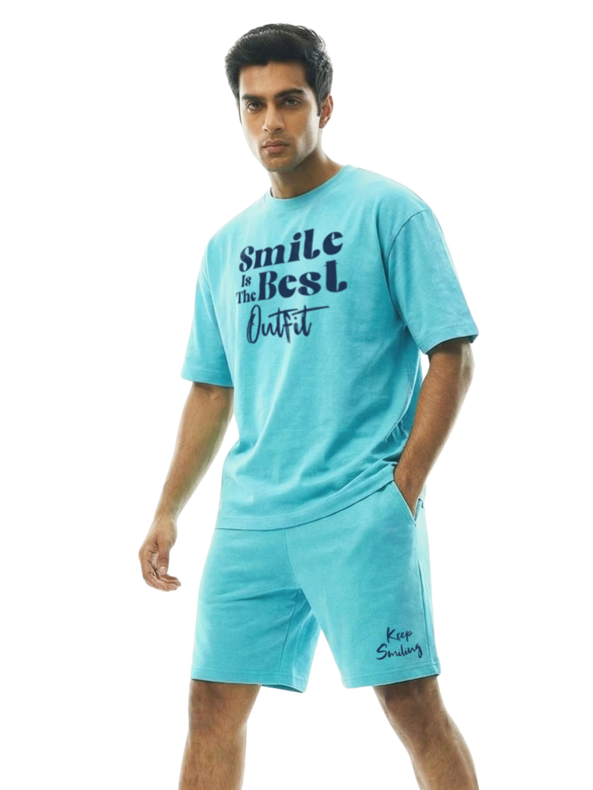 Men Graphic Print Cotton T-Shirt & Short Set for Men/Boys-image-15