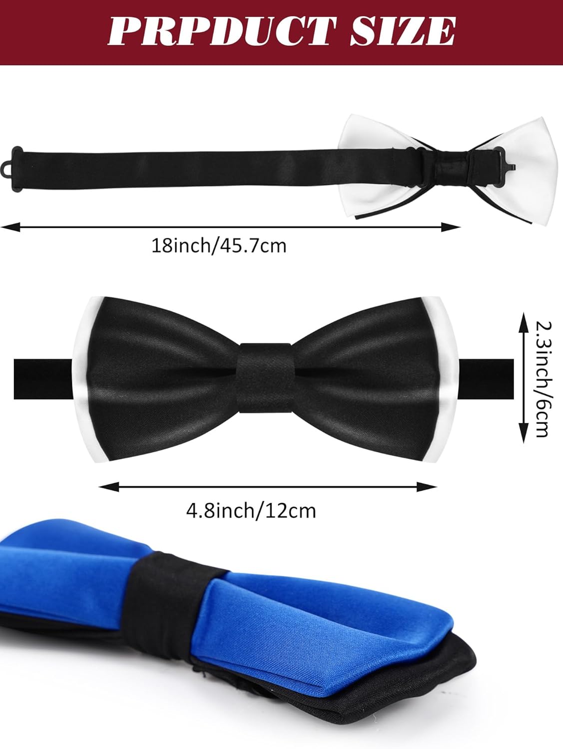 Jecery 30 Pcs Bow Tie for Men Pre Tied Bow with Adjustable Neck Band Formal Bowtie Bulk Tuxedo Wedding Party Celebration Gift