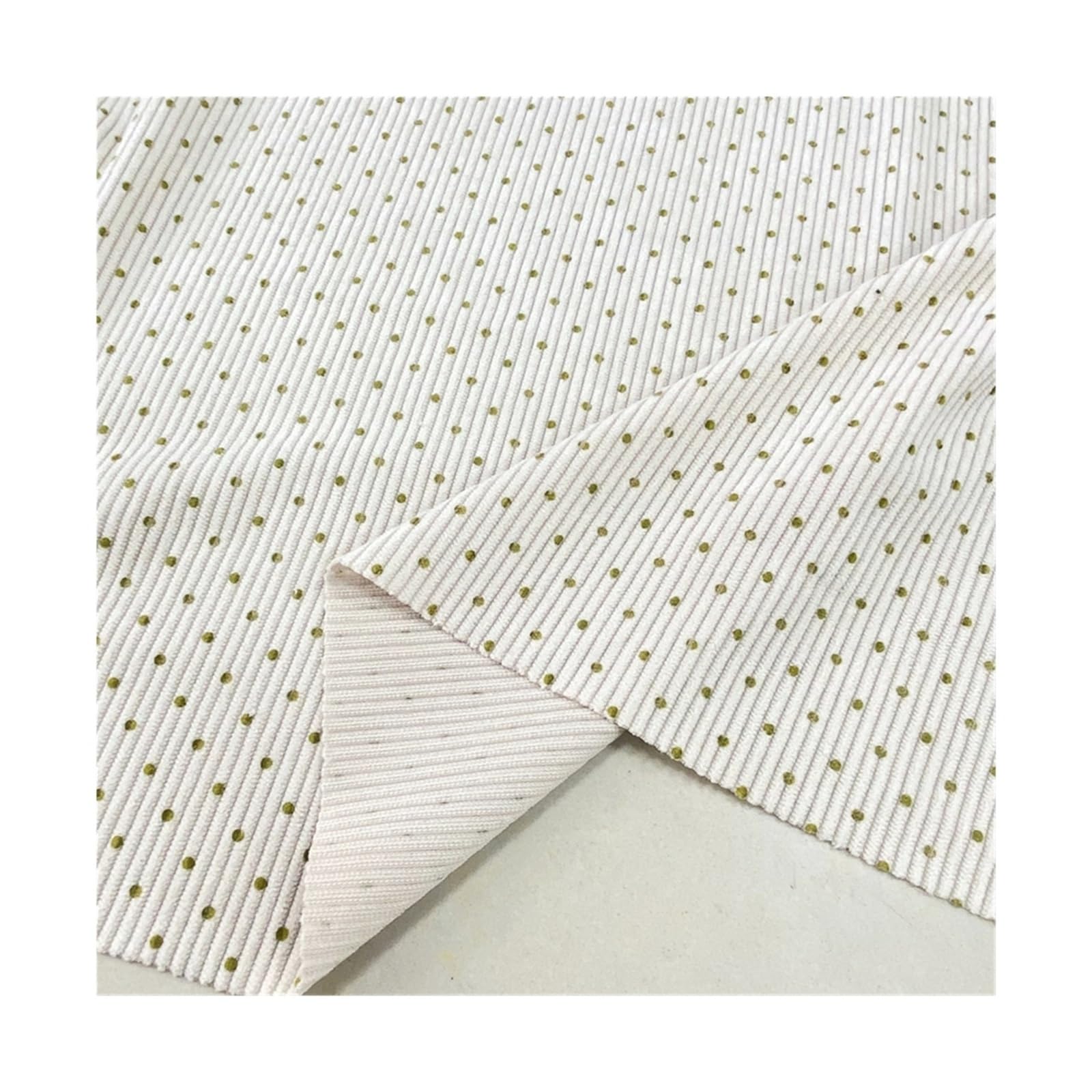 Polka Dots Fabric Polka Dot Offset Printing Pit Strip Clothing Fabric Corduroy Cloth(Color6,Length 1.5 Meters)