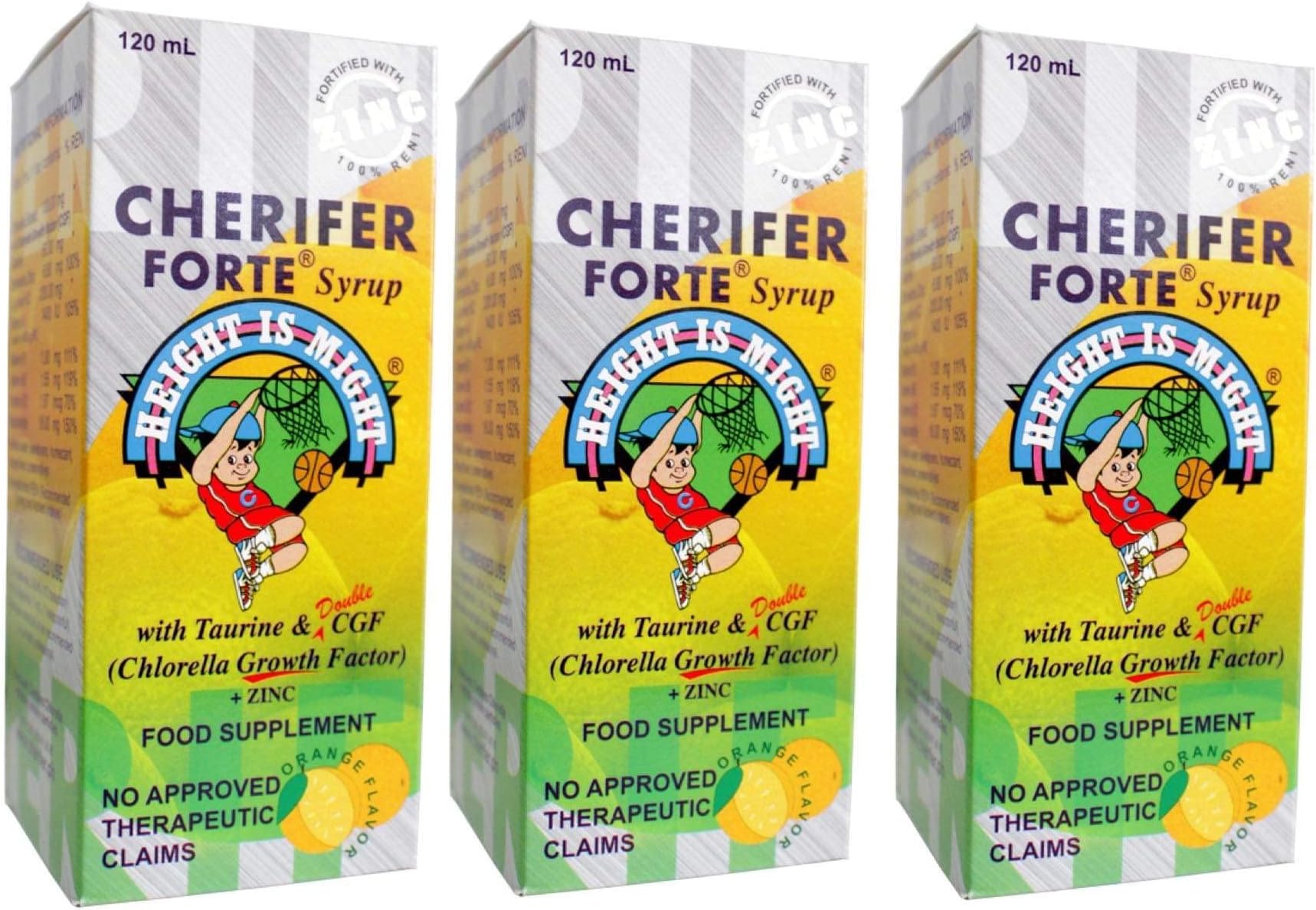 Taurine & Double Chlorella Growth Factor (3 Pieces,120ml)