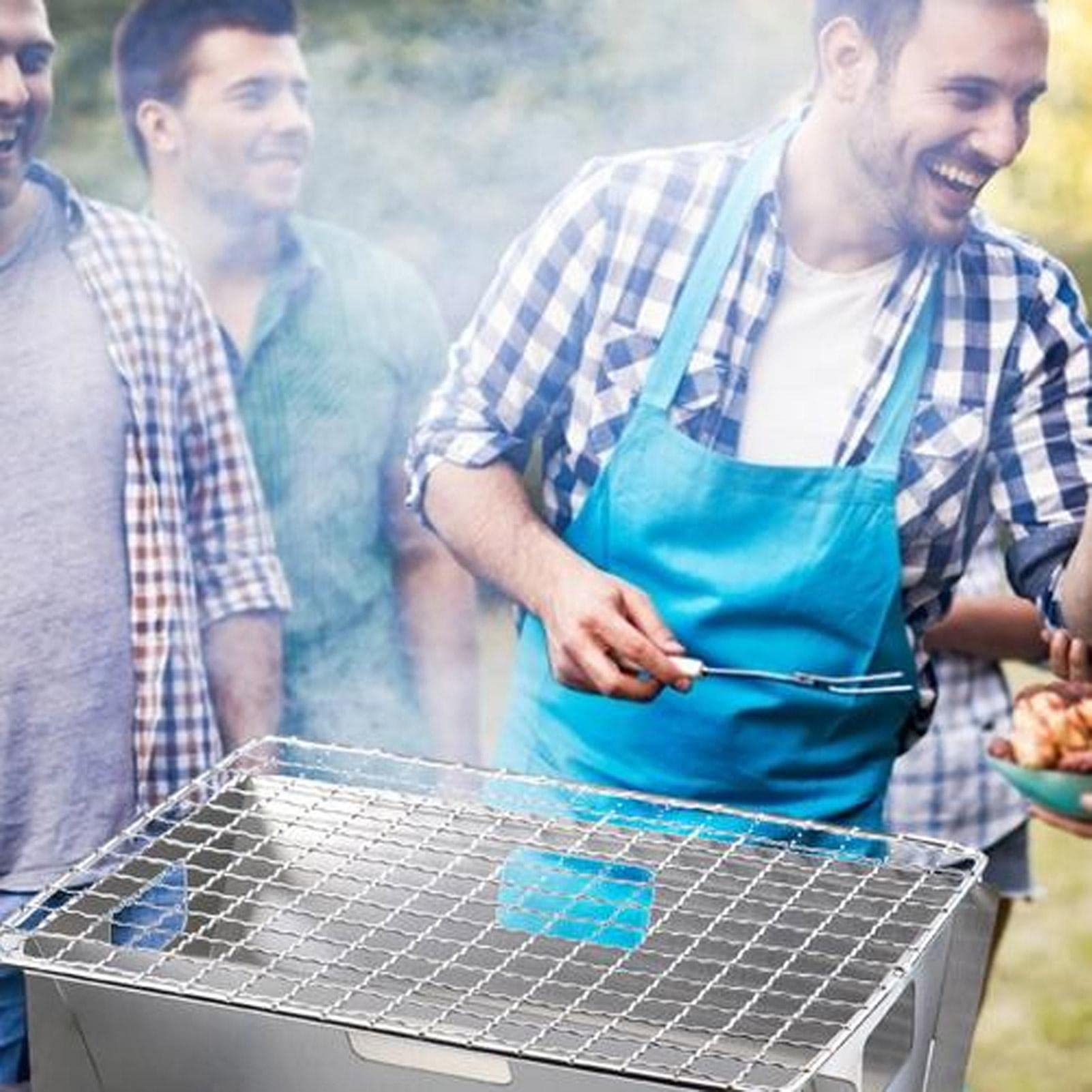 XMOD Tragbarer BBQ-Grill - -Grill aus Edelstahl,Holzkohlegrill, robuste Konstruktion für Outdoor-Grills Camping Tailgating