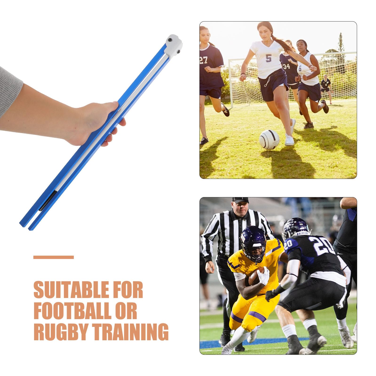 Verstellbarer Fußball Kickständer aus Metall Tragbares Kick Tee für Jugendfußball und Rugby Stabiler Field Goal Kickhalter für Training im Innen und Außenbereich