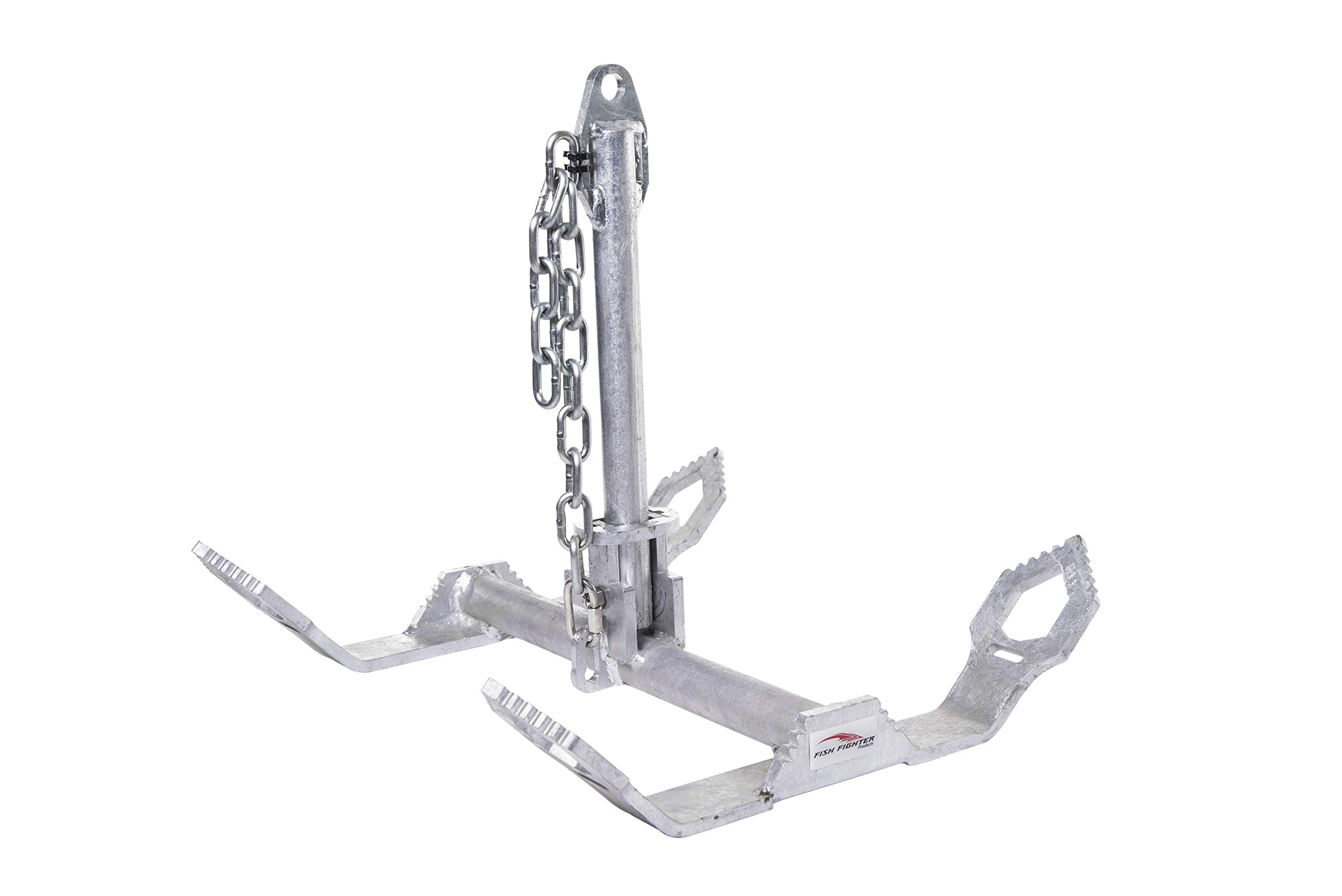 Fish Fighter Folding Boat Anchor - 26 LB | Galvanized Breakaway River Boat Anchor | Columbia River Edition