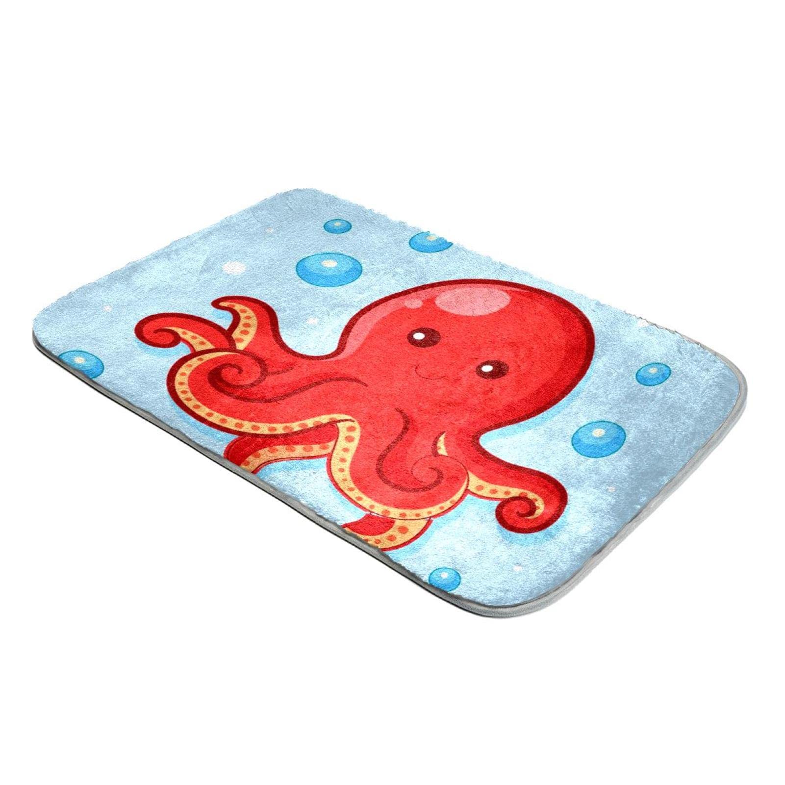 Tapis pieuvre à poils longs en fausse fourrure douce pour la descente de lit