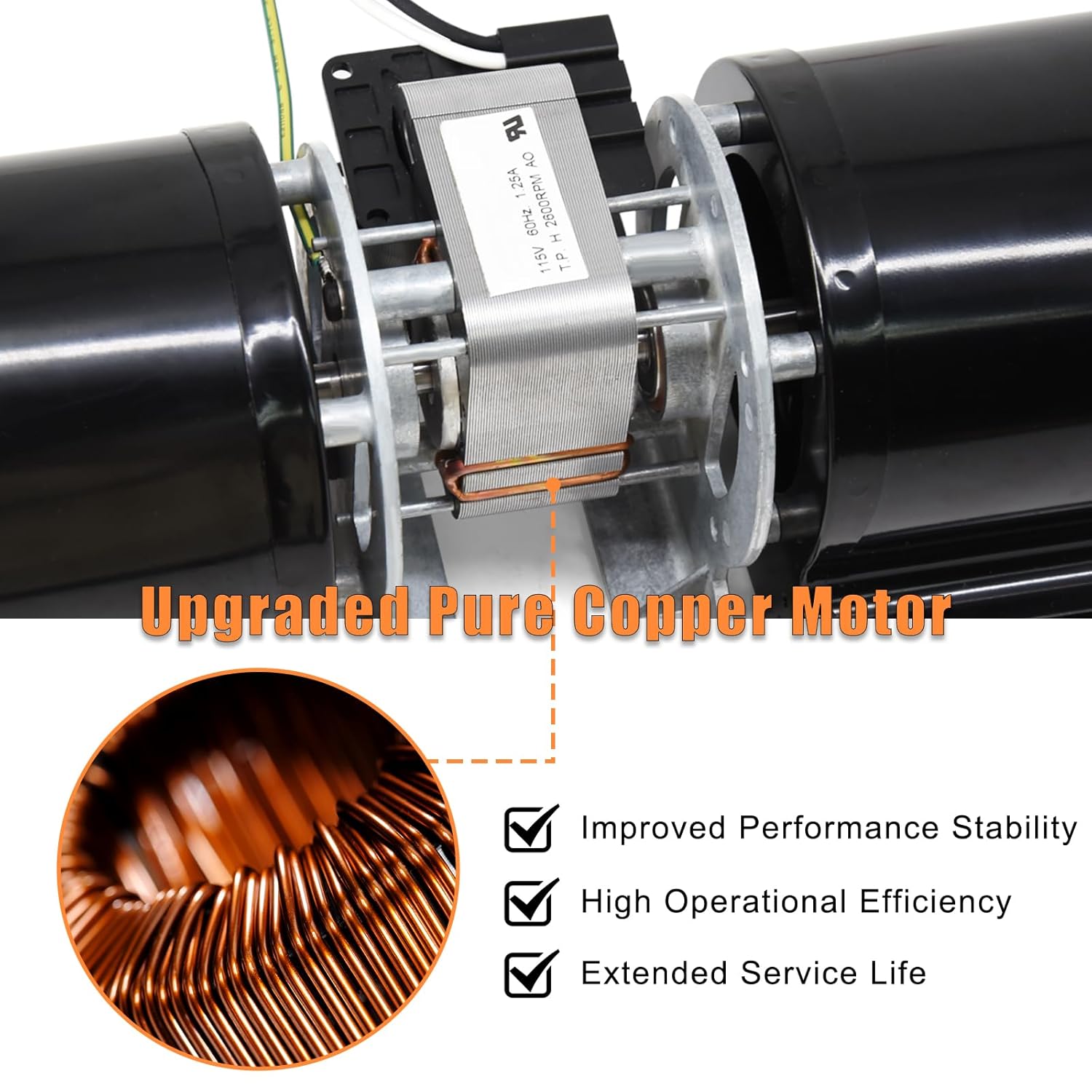 Criditpid 910-157/P Fireplace Blower Fan Kit for Regency Fireplace Inserts & Wood Stove, Hampton HI300, Osburn, Valley Comfort Fireplaces, 910-157/P Regency Blower Motor Fan Replacement Rotom R7-RB167