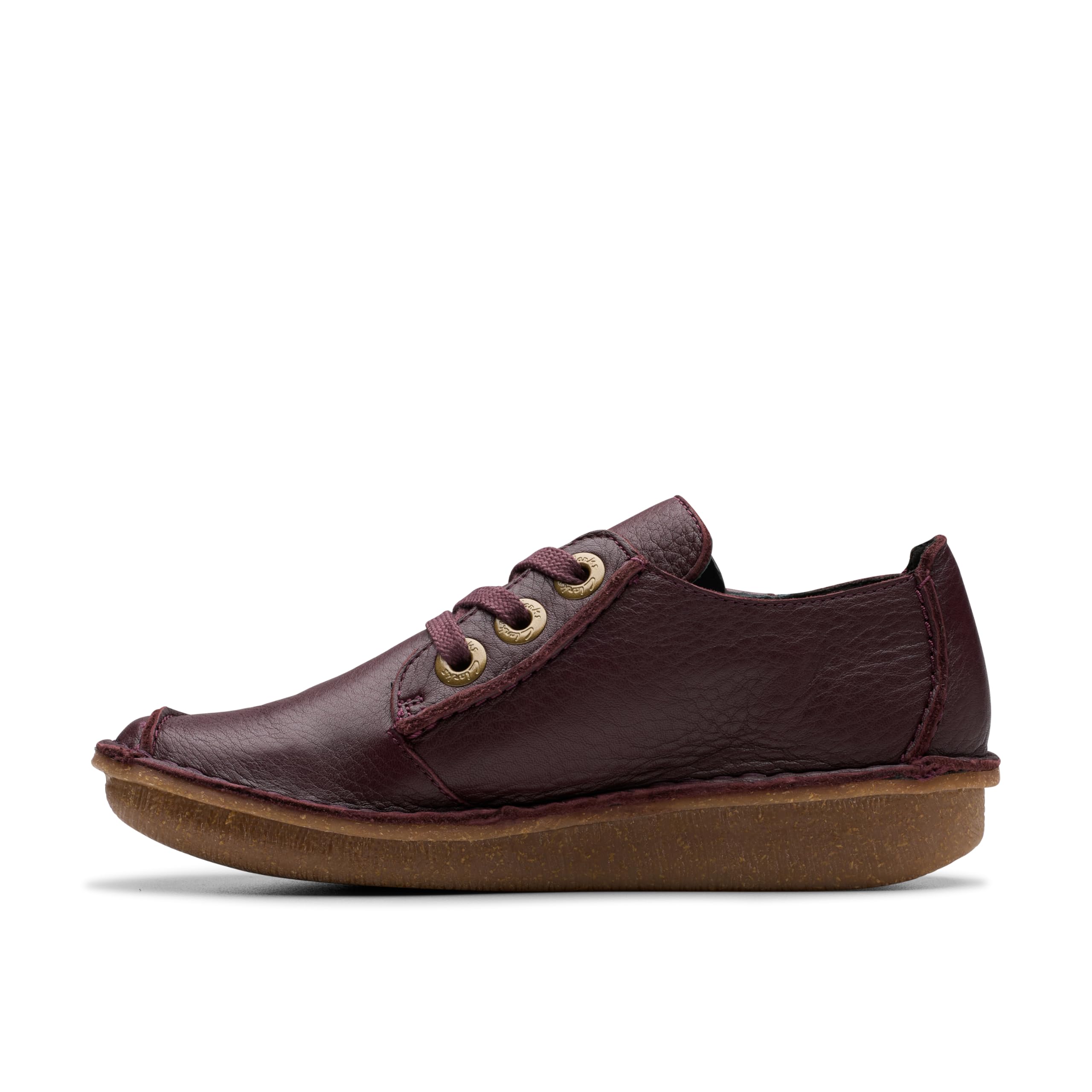 Clarks Funny Dream Womens Wine Leather, 3.5