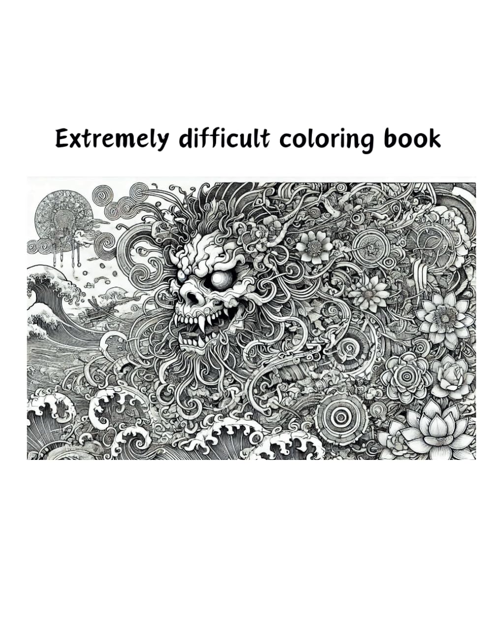 Extremely difficult coloring book