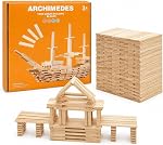 Liangding 100-Piece Blocs de construction de planches en bois pour les enfants 3+ | Uniforme 100 x 20 x 7 Planches en bois de mm pour empiler, équilibrer et construire avec la gravité; pas de colle ni de connecteurs nécessaires
