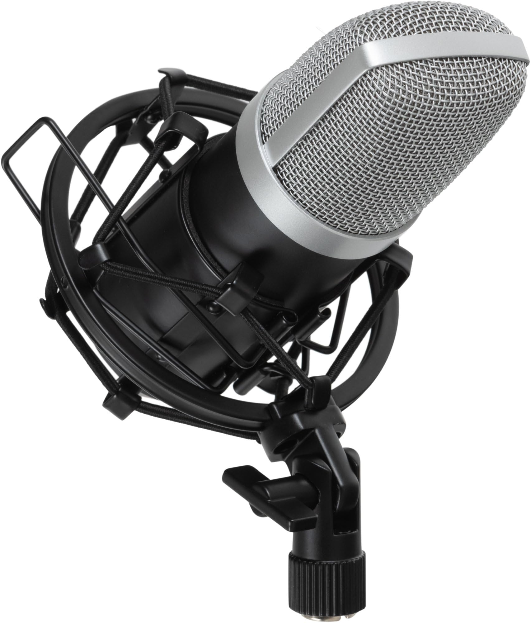Pronomic CM-22 Studio Großmembranmikrofon XLR-Kondensatormikrofon (mit Mikrofonspinne, Etui, Windschutz, Reduziergewinde und Transportkoffer) schwarz