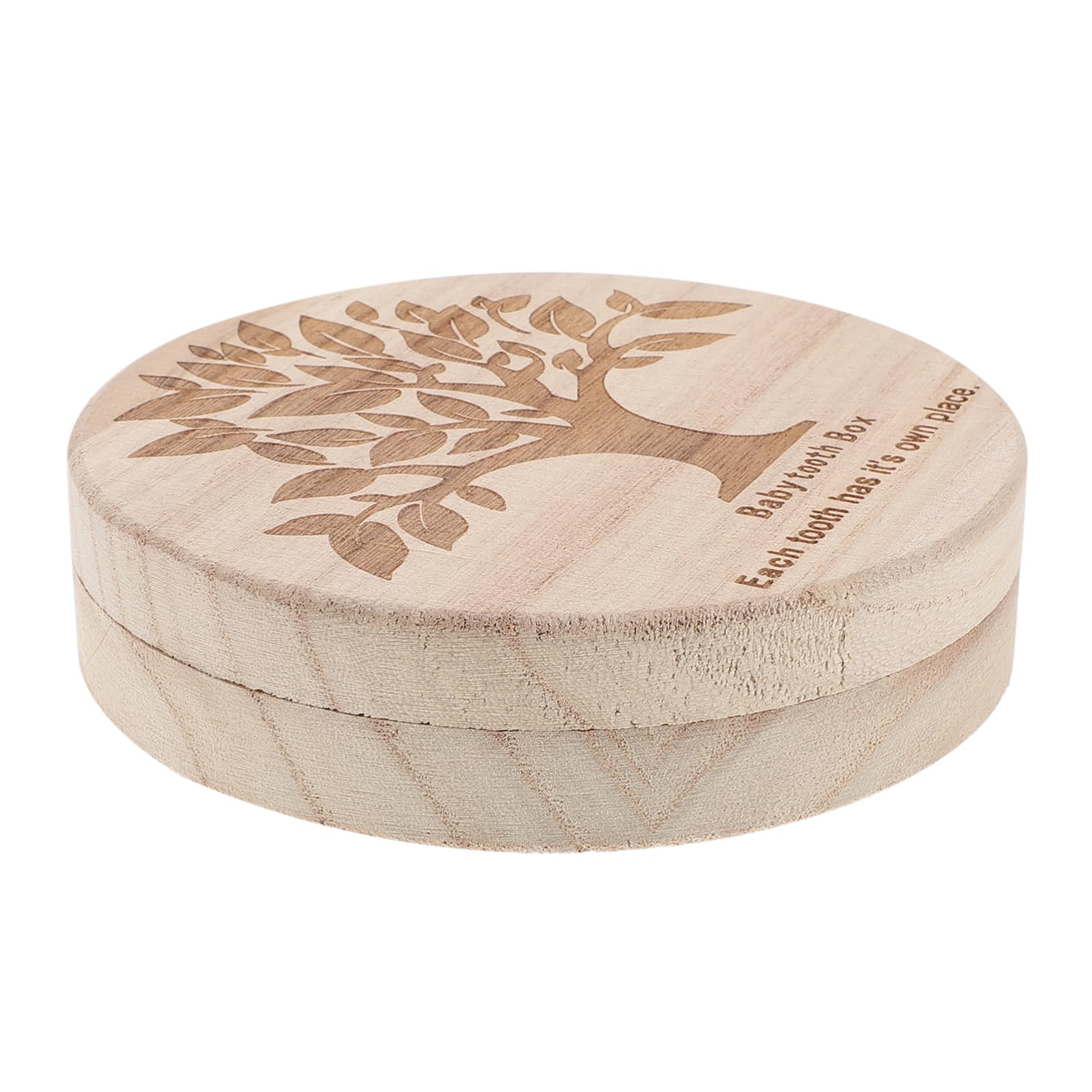 HANABASS Wooden Tooth Box Keepsake Holder for Newborn Teeth and Hair Lightweight Portable Storage for Milestones Safe and Smooth Surface for Easy Use