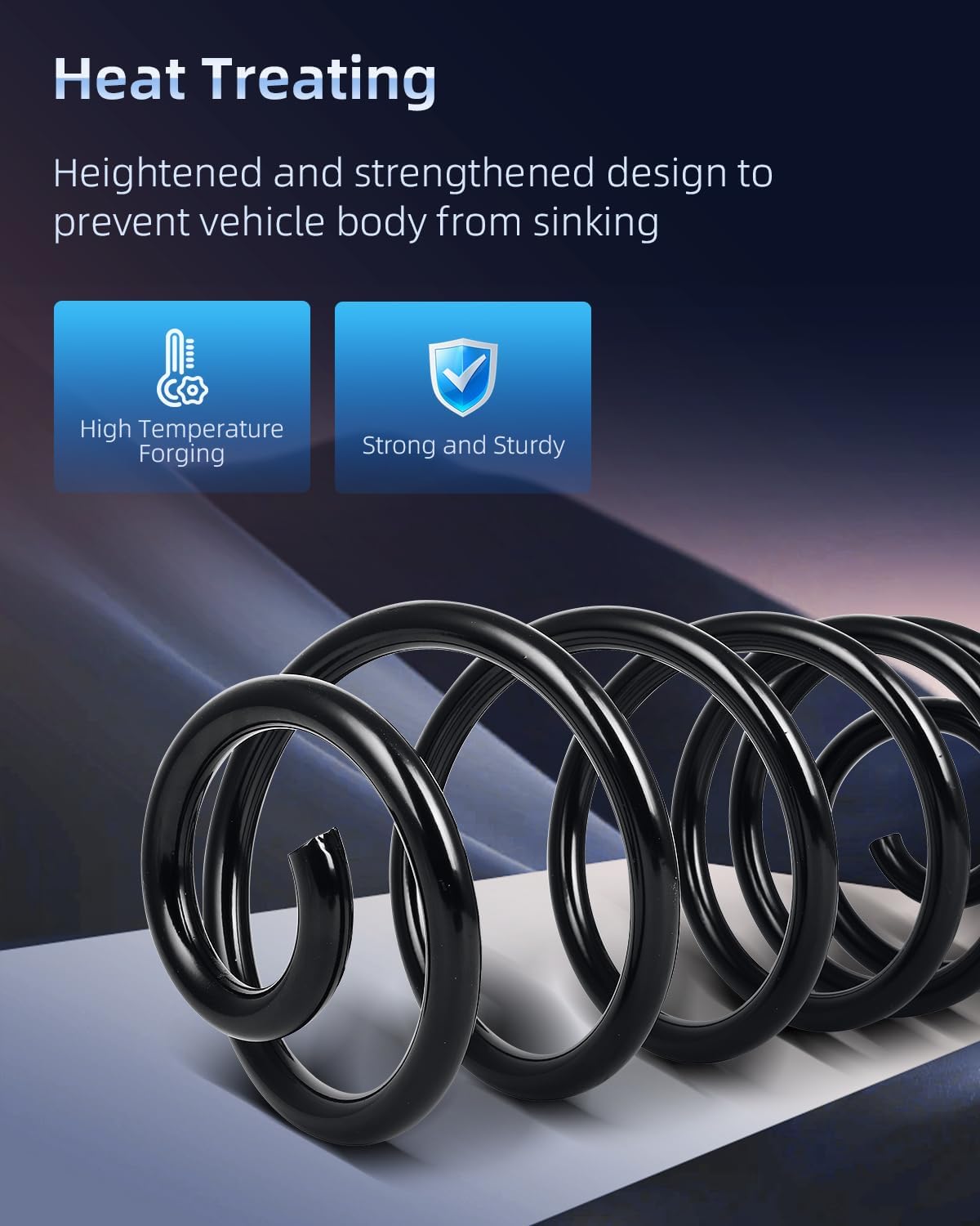 ECCPP Coil Springs Suspension Coil Spring Set for 2006-2011 for Chevy HHR 2004-2007 for Saturn Ion Coil Springs for CC81063 Rear Coil Spring