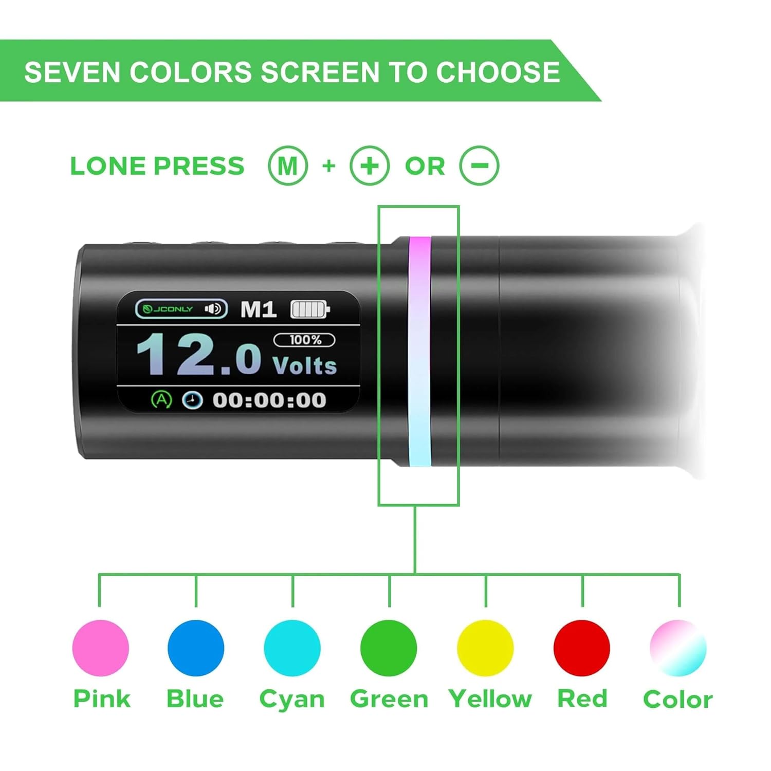 Epoch R4 Cordless Tattoo Pen Machine - Smart LED Touch Screen, 360° Rotating Battery, 3 Stroke Lengths (3.5mm/4.2mm/5.0mm), 3 Modes for Lining/Shading, 1800mAh Long-Lasting Battery（4.2mm）