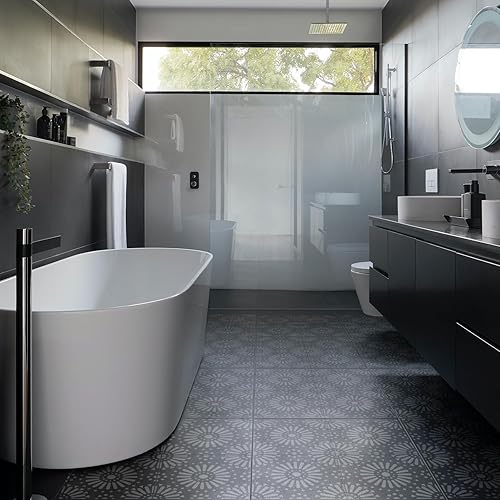 Miniatura 3 de Plantillas de pared para pintar con patrón grande de 12 x 12 pulgadas, plantillas de suelo grandes reutilizables, plantillas de azulejos simples