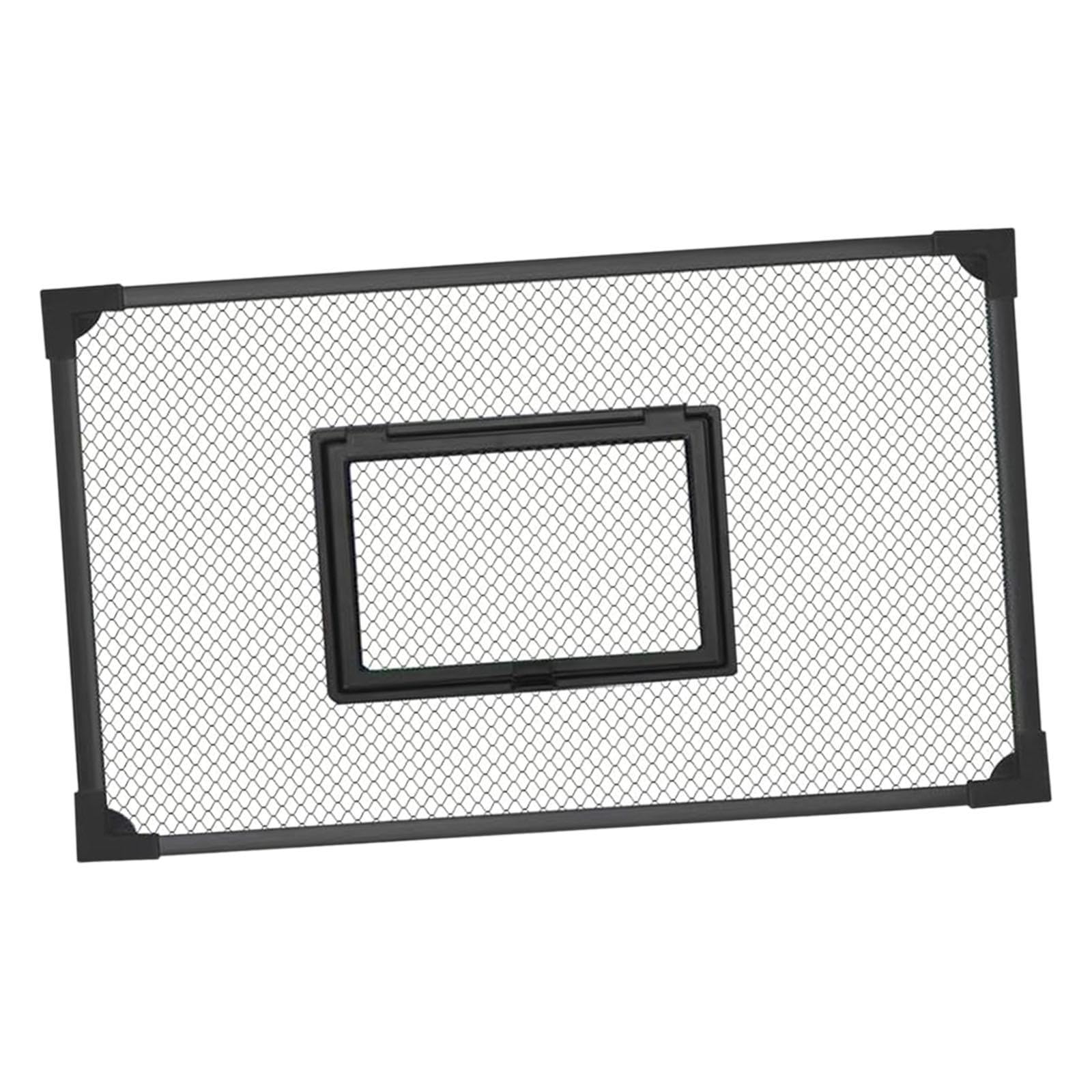 Aquarium Lid Mesh Net Cover - DIY Self Assembly Anti Jumping Fish Tank Top Protective Screen for Rectangular Aquariums Easy to Set up Accessories- 60x30cm