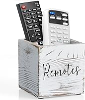 Vista 16 de DRASTAR Soporte para Control Remoto, Soporte para Control Remoto de TV, Organizador Caddy para Control Remoto para Mesa, Caja de Madera para Control