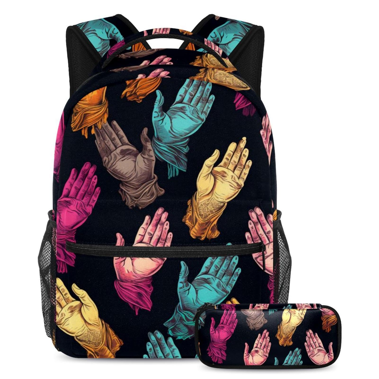 Sac à dos d'école pour garçons et filles avec trousse - 7