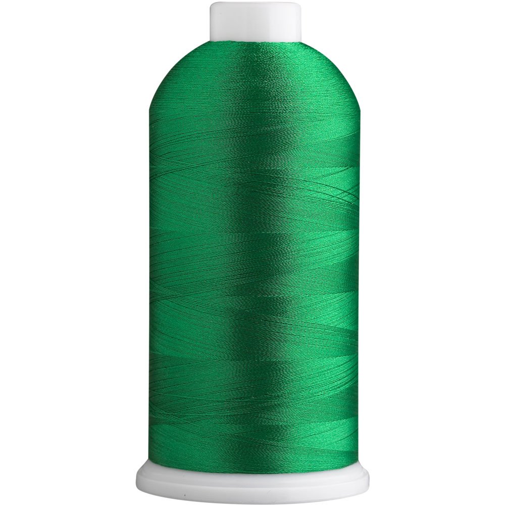 Superpunch SuperB Embroidery Thread 40wt, 5000 m Cone, Lucky Green 777