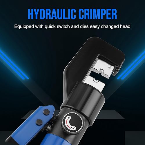 Miniatura 4 de Lichamp Herramienta hexagonal para engarzadora de cable de acero inoxidable, herramienta hidráulica de prensado manual para cuerda de alambre de