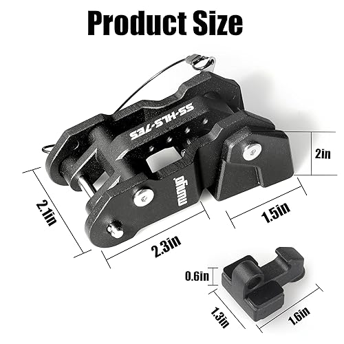 Miniatura 5 de Pestillos de aluminio para capó de repuesto para Jeep Wrangler JK/JKU 2007-2017, JL/JLU 2018+ y Jeep Gladiator 2020+ con diseño pintado y patentado