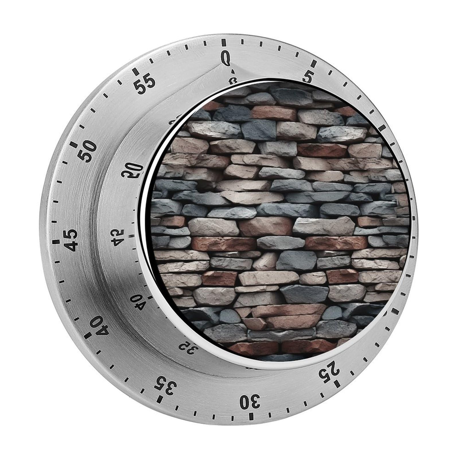 Adfgyerh Style Stone Timer For Cooking, Kitchen Timer Magnetic No Batteries Required, Mechanical Timer With Loud Alarm, For Fitness Baking Exercise Oven