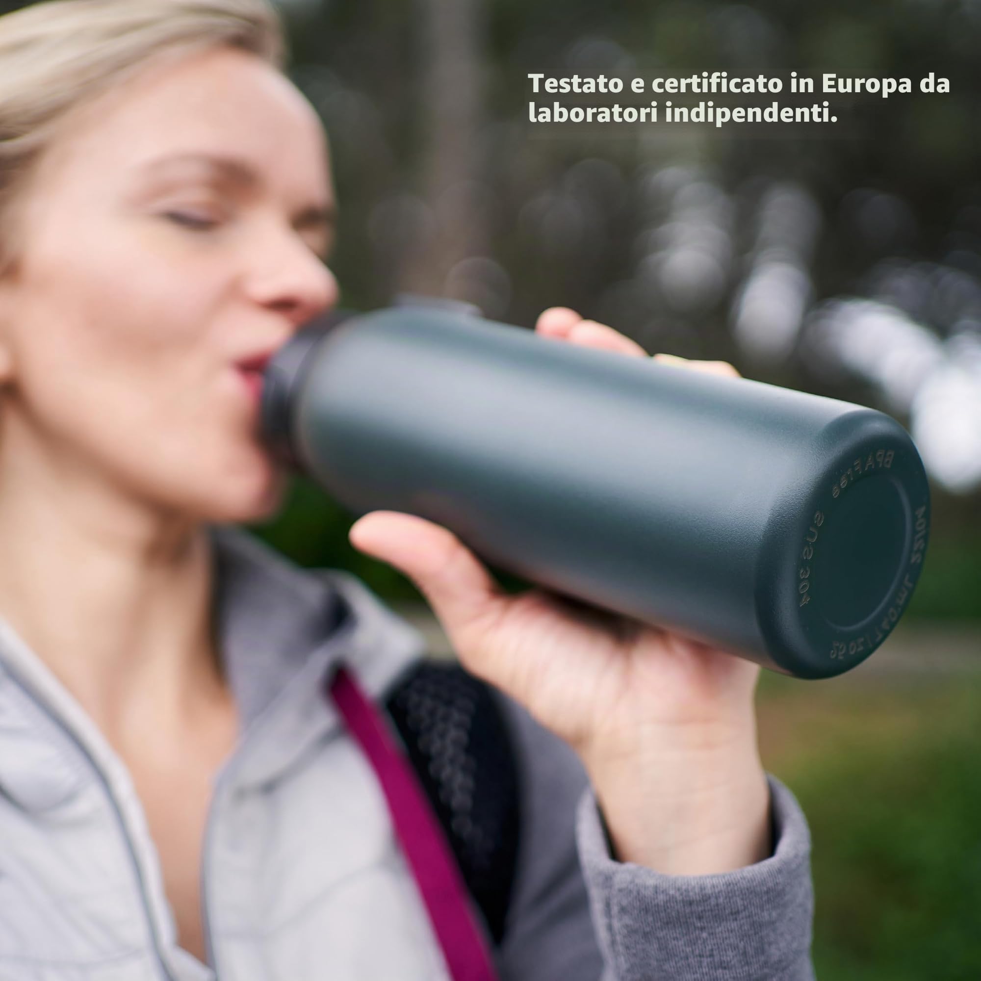 Tappwater BottlePro Adventure - Borraccia 740ml. Bottiglia termica con filtro, filtra il 99,99% degli agenti patogeni. Depuratore d'acqua non potabile, riutilizzabile, in acciaio inox senza BPA.