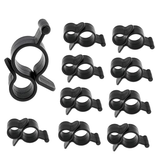 TUELETFU Awning Clip RV Awning Hooks for RV Camper Travel Trailer Rope Lights Roller Bar Channel 10pcs