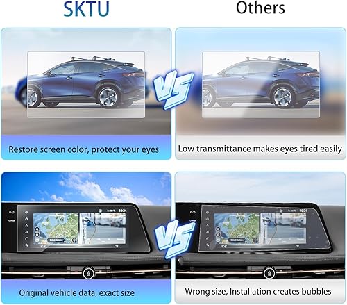 Vista 68 de SKTU Protector de pantalla de 8 pulgadas para Rogue 2021-2026 (SV, Rock Creek) / Altima SV 2019-2025 / Sentra (SR, SV) 2020-2025 Accesorios Rogue