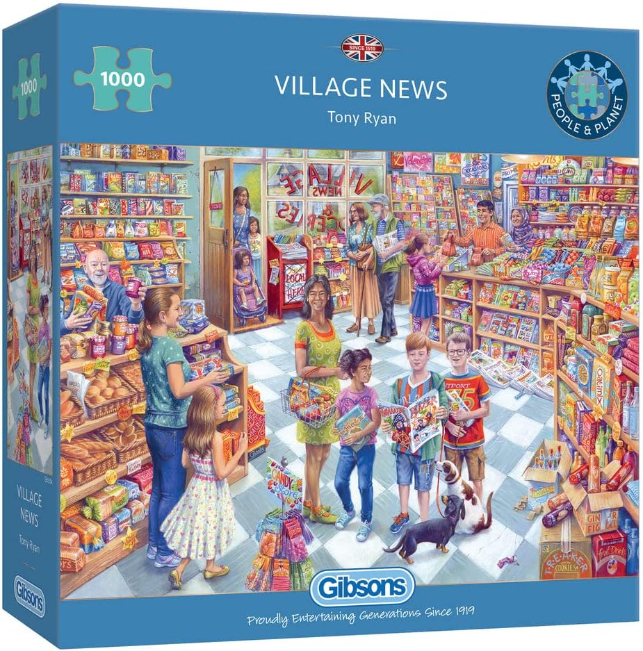 Village News 1000 Piece Jigsaw Puzzle Shop Jigsaw Puzzle