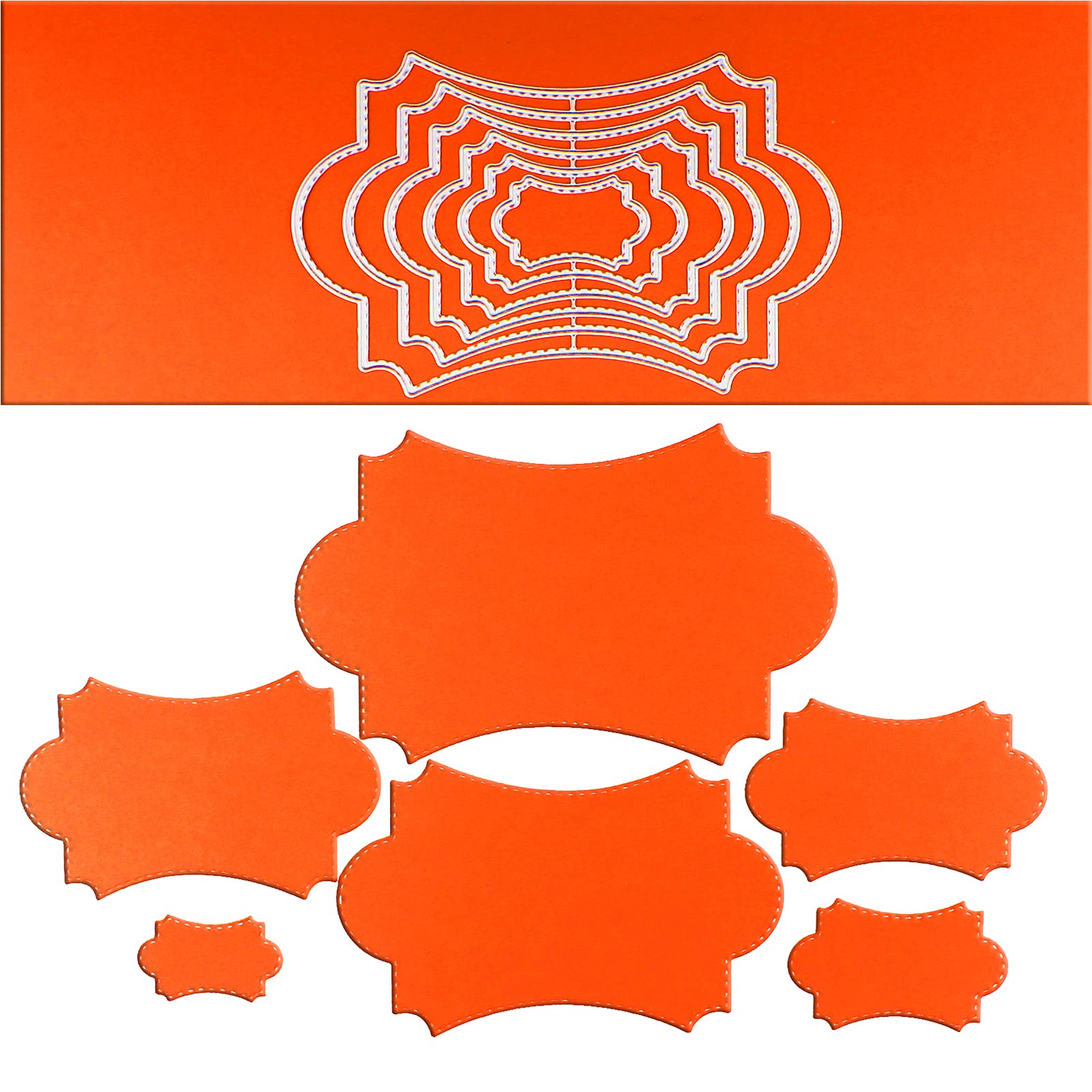 BinwishIrregular Rectangle Die Cuts for Card Making, Cutting Dies, Metal Die Cutting Mold, Scrapbooking Dies, DIY Etched Embossing Stencil for Crafts Scrapbook Album Note Cards –Irregular Rectangle