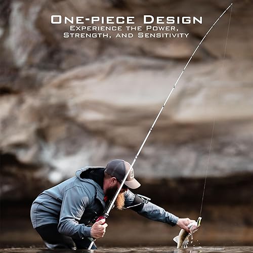 Miniatura 9 de KastKing Cañas de pescar Assegai Bass, IM9 Graphite Blanks Cañas de fundición y spinning, Guías Fuji y asientos de carrete, 15 Cañas de pescar