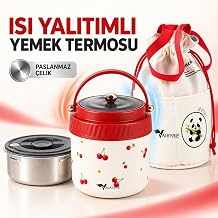 Valkyrie 1200 ML Yal t ml  Yemek Termosu Seti Paslanmaz  elik   Hazneli Yal t ml  Ta ma  antal