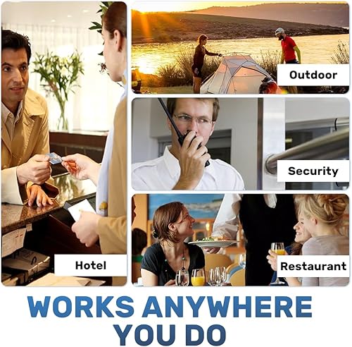 Miniatura 9 de Baofeng Walkie Talkies de largo alcance para adultos con auriculares, Walkie Talkie recargable, radio bidireccional cifrada de mano Walky Talky con