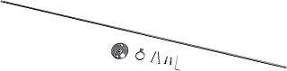 Naiture 36" Stainless Steel Standard Shower Rod Ceiling Support, 1" OD Loop, Chrome Finish