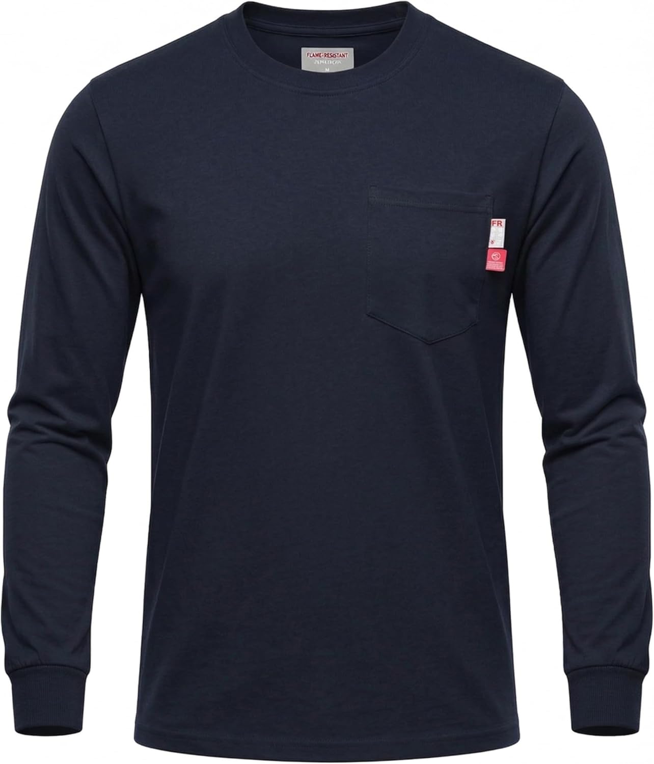 KONRECO FR Tee Shirts High Visibility Lightweight 6oz Long Sleeve Hi-Vis Flame Resistant Safety Shirts CAT 2