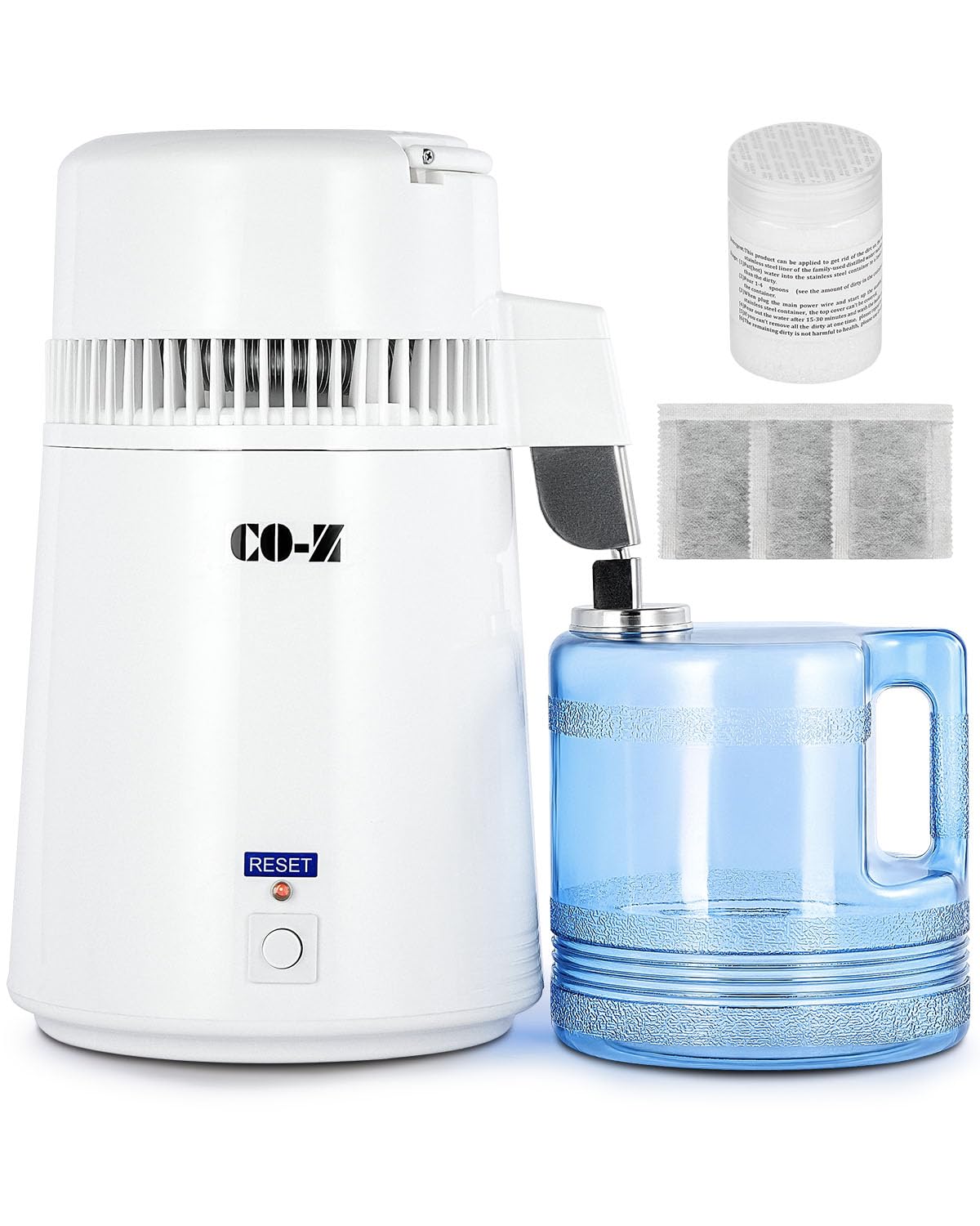 CO-Z Water Distillers - 4L Pure Water Machine for Countertop, Desktop, Table, Home Use