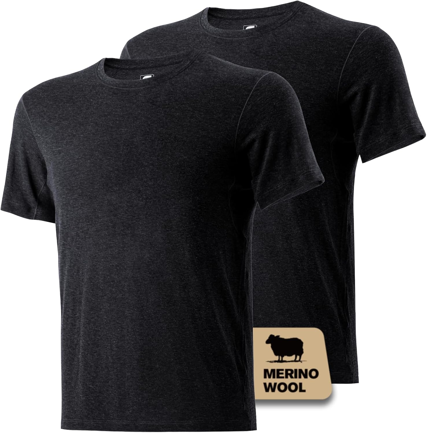 Heat equation Merino Wool T Shirt Mens Short Sleeve Wool Shirt for Men Lightweight Hiking Sport Travel Base Layer T-Shirt