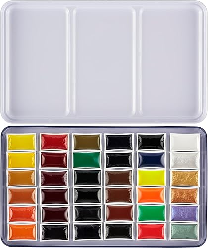 Miniatura 4 de SoHo Urban Artist E-Z Lift Artist - Juego de 36 sartenes para acuarelas profesionales con colores ricos y brillantes para pintores, artistas,