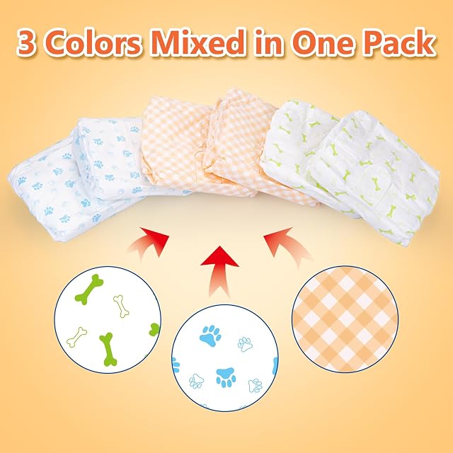 Foto 2 de 7 de Pet Soft Pañales para Perros Hembra, Pañales Desechables para Perros y Cachorros y Gatos (L, 36)